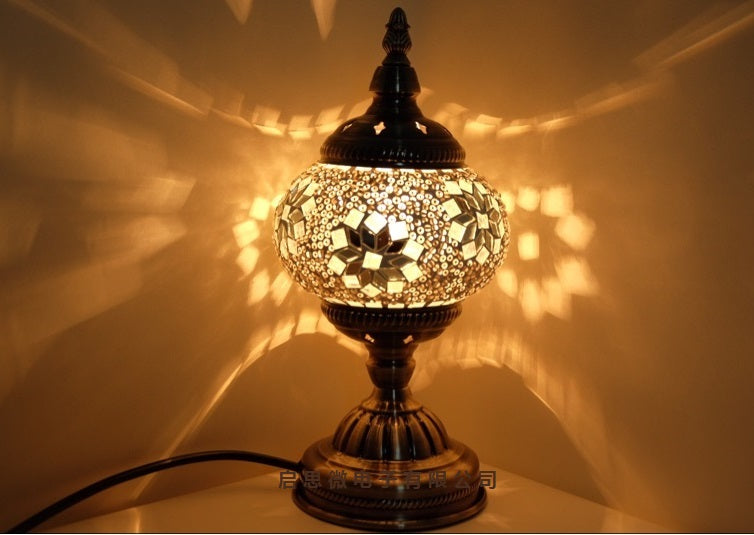 Mediterranean Turkish Mosaic Table Lamp
