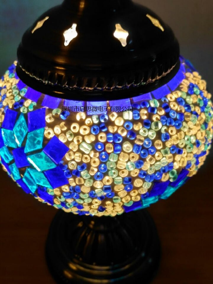 Mediterranean Turkish Mosaic Table Lamp