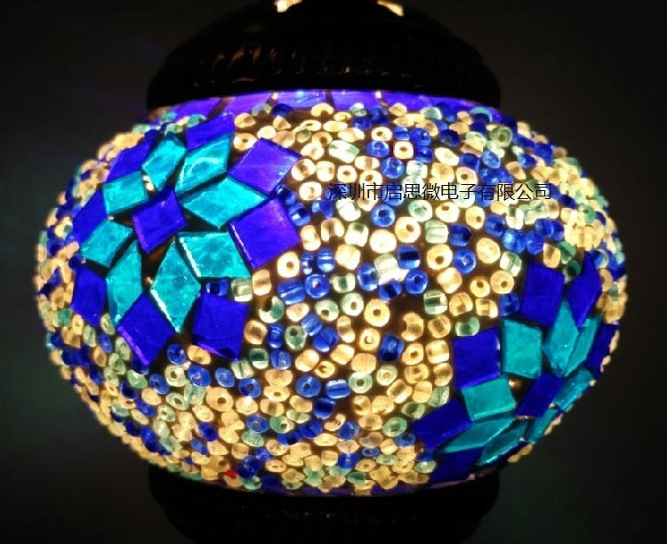 Mediterranean Turkish Mosaic Table Lamp