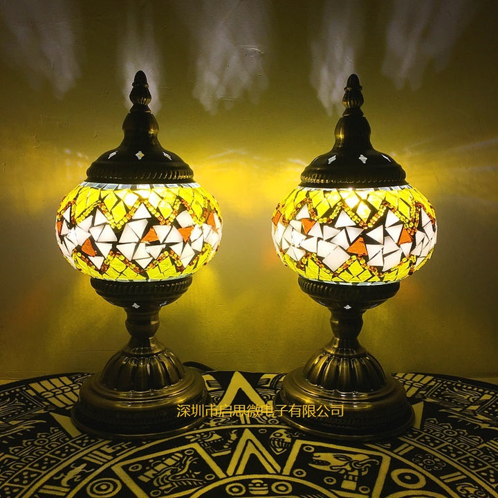 Mediterranean Turkish Mosaic Table Lamp
