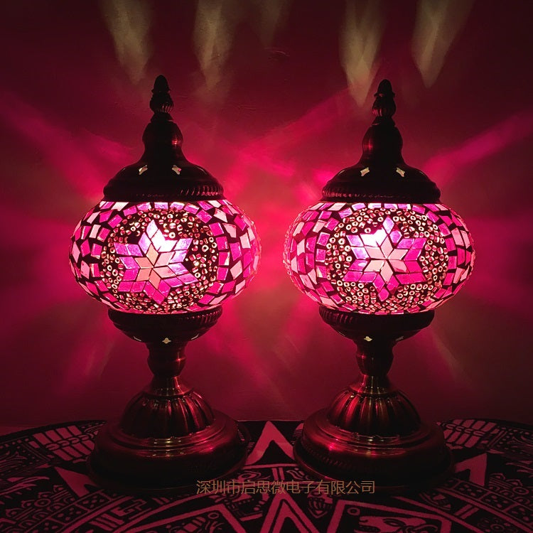 Mediterranean Turkish Mosaic Table Lamp