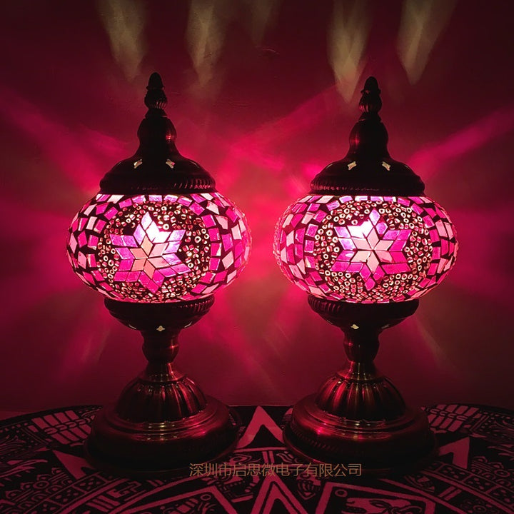 Mediterranean Turkish Mosaic Table Lamp