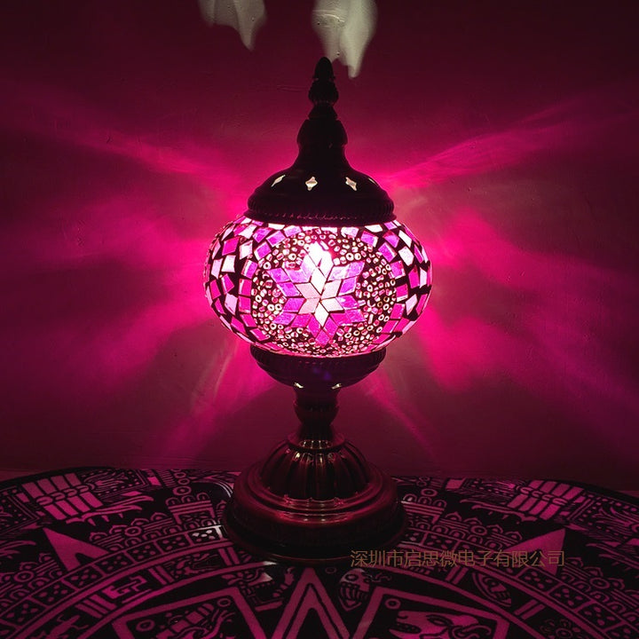 Mediterranean Turkish Mosaic Table Lamp