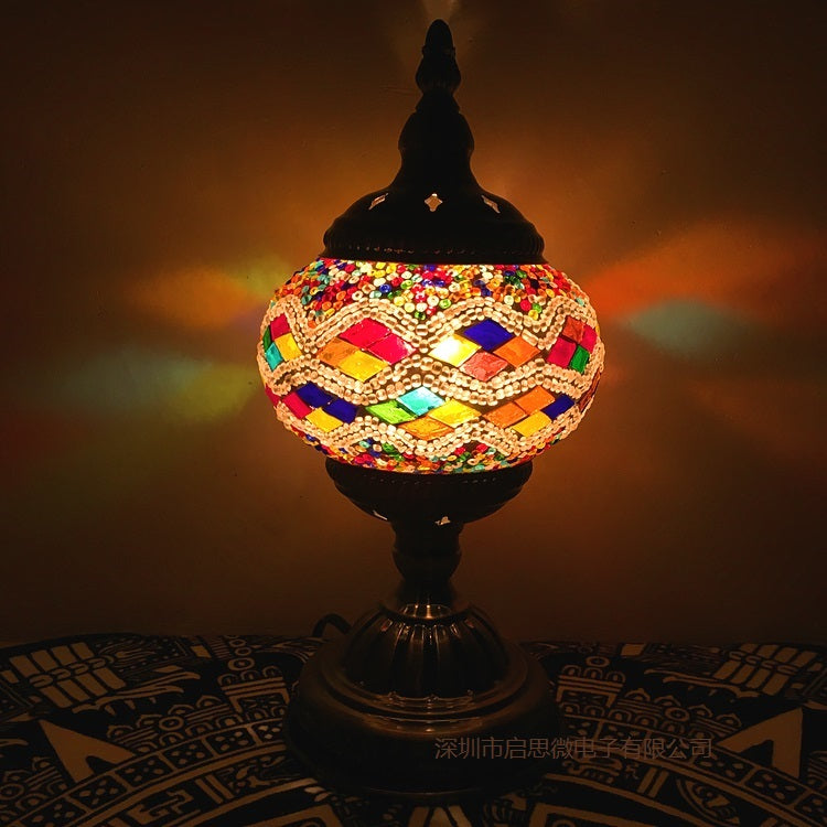 Mediterranean Turkish Mosaic Table Lamp