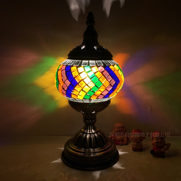 Mediterranean Turkish Mosaic Table Lamp
