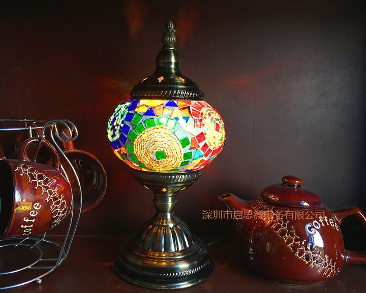 Mediterranean Turkish Mosaic Table Lamp
