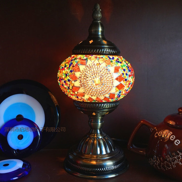 Mediterranean Turkish Mosaic Table Lamp