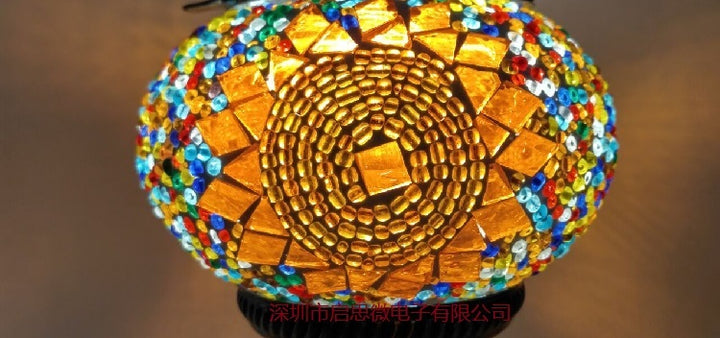 Mediterranean Turkish Mosaic Table Lamp