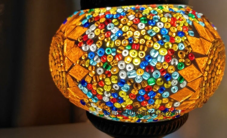 Mediterranean Turkish Mosaic Table Lamp