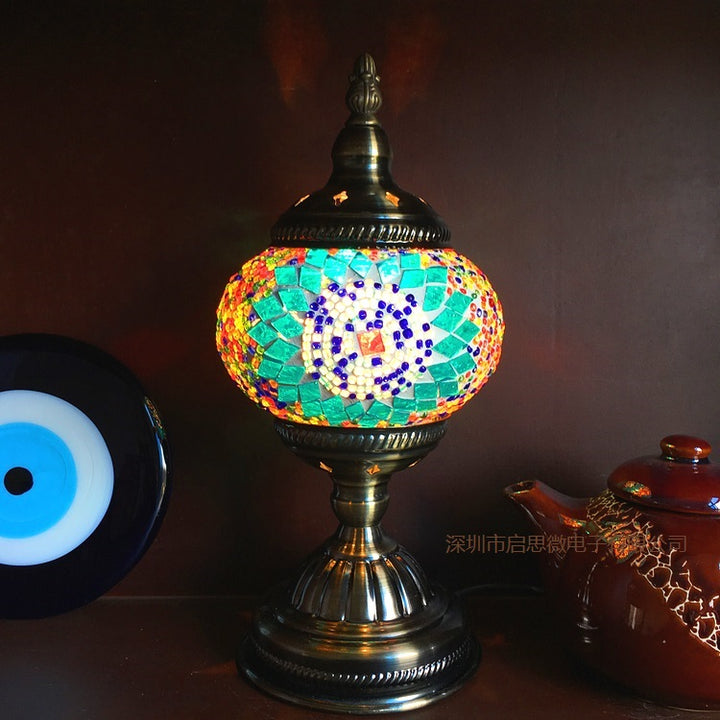 Mediterranean Turkish Mosaic Table Lamp