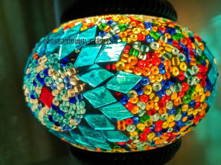 Mediterranean Turkish Mosaic Table Lamp