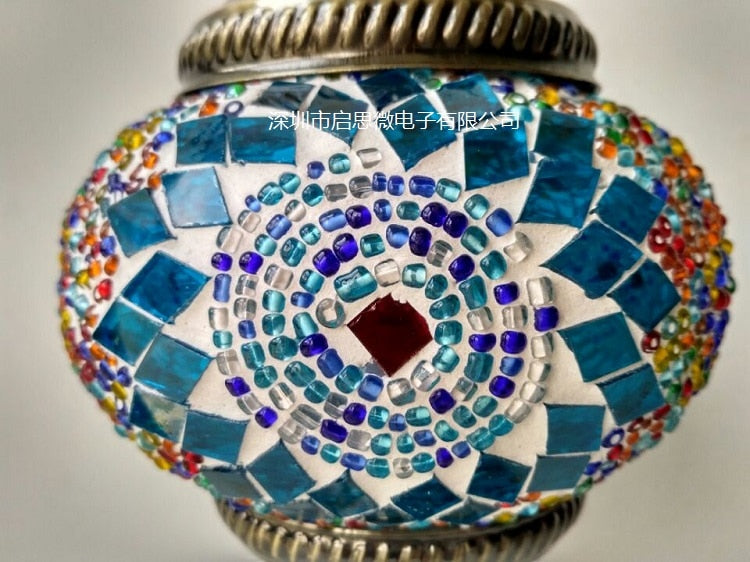 Mediterranean Turkish Mosaic Table Lamp