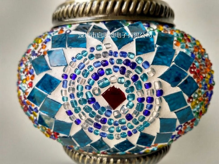 Mediterranean Turkish Mosaic Table Lamp