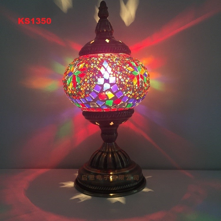Mediterranean Turkish Mosaic Table Lamp