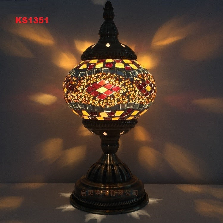 Mediterranean Turkish Mosaic Table Lamp