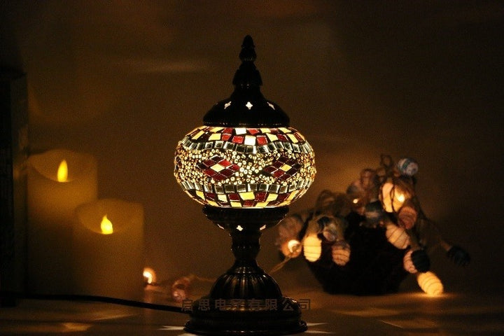 Mediterranean Turkish Mosaic Table Lamp