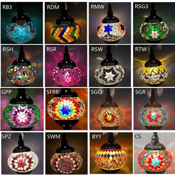 Mediterranean Turkish Mosaic Table Lamp