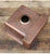 Copper Single Bowl Drop-In Bar Sink Kitchen Sink 40x40x15cm Honeycomb Design