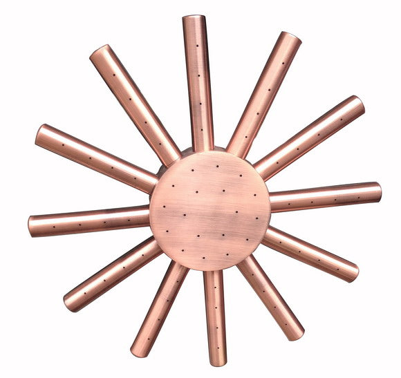 Rainfall Shower Head Antique Red Copper Shower Heads