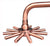 Rainfall Shower Head Antique Red Copper Shower Heads