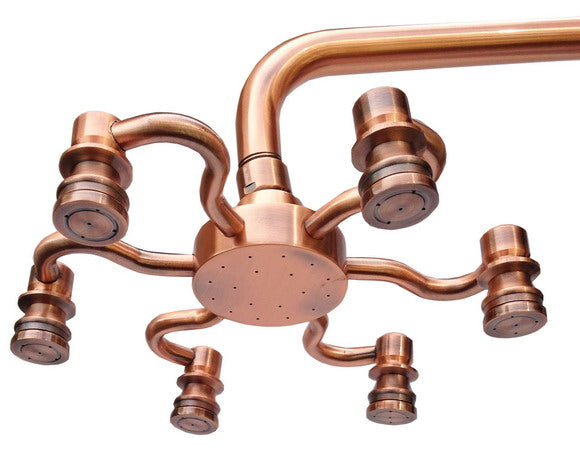 Rainfall Shower Head Antique Red Copper Shower Heads