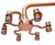 Rainfall Shower Head Antique Red Copper Shower Heads