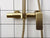 Bathroom Rain Shower Set Brushed Gold And Black Solid Brass Bath Shower Faucet Quality Wall Mounted Water Mixer Bath System