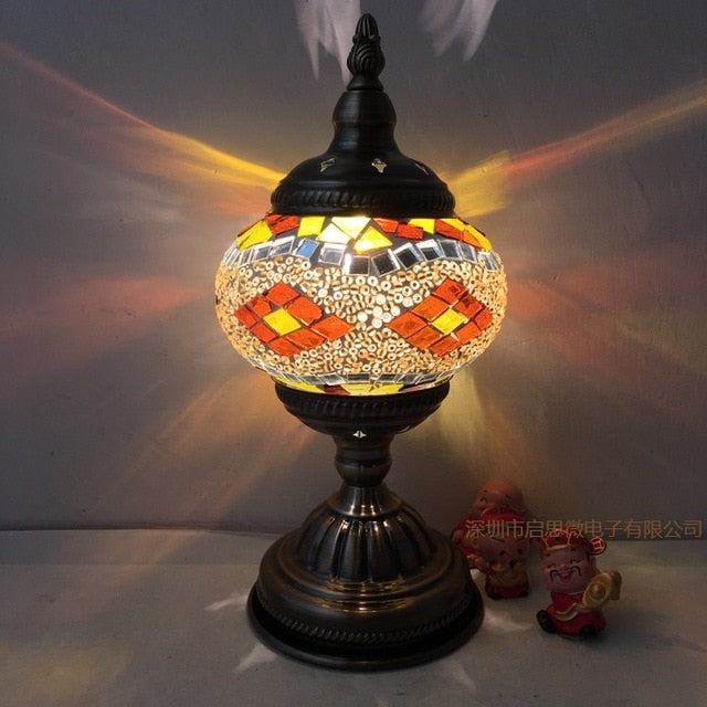 Mediterranean Turkish Mosaic Table Lamp