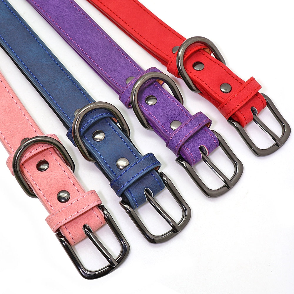 Custom Leather Personalized Small Dogs Collar Engraved