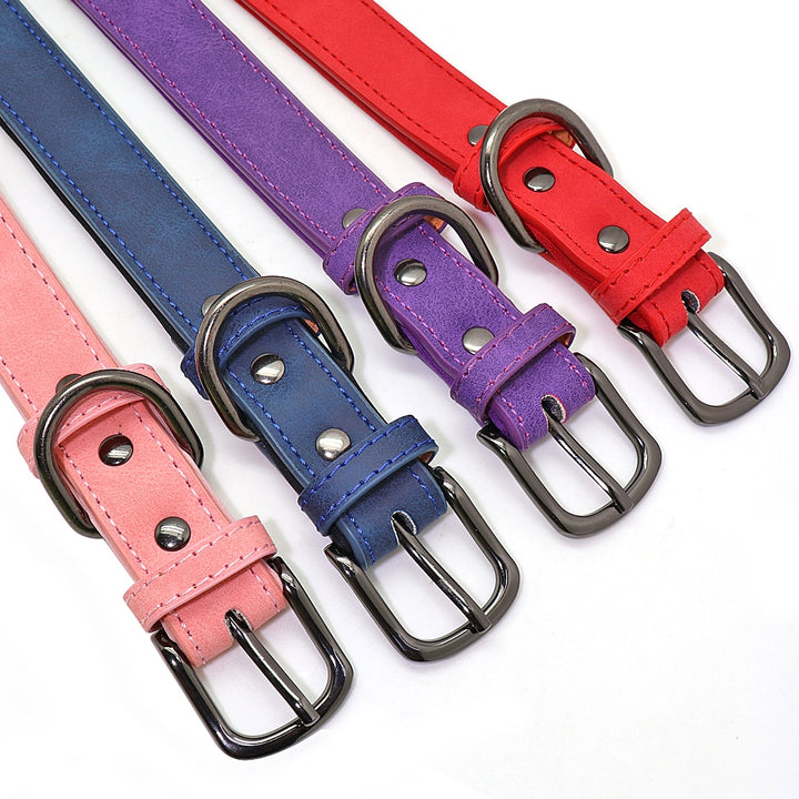 Custom Leather Personalized Small Dogs Collar Engraved