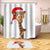 Cartoon Animals Shower Curtain Waterproof Bath Extra Large Wide 12pcs Hooks