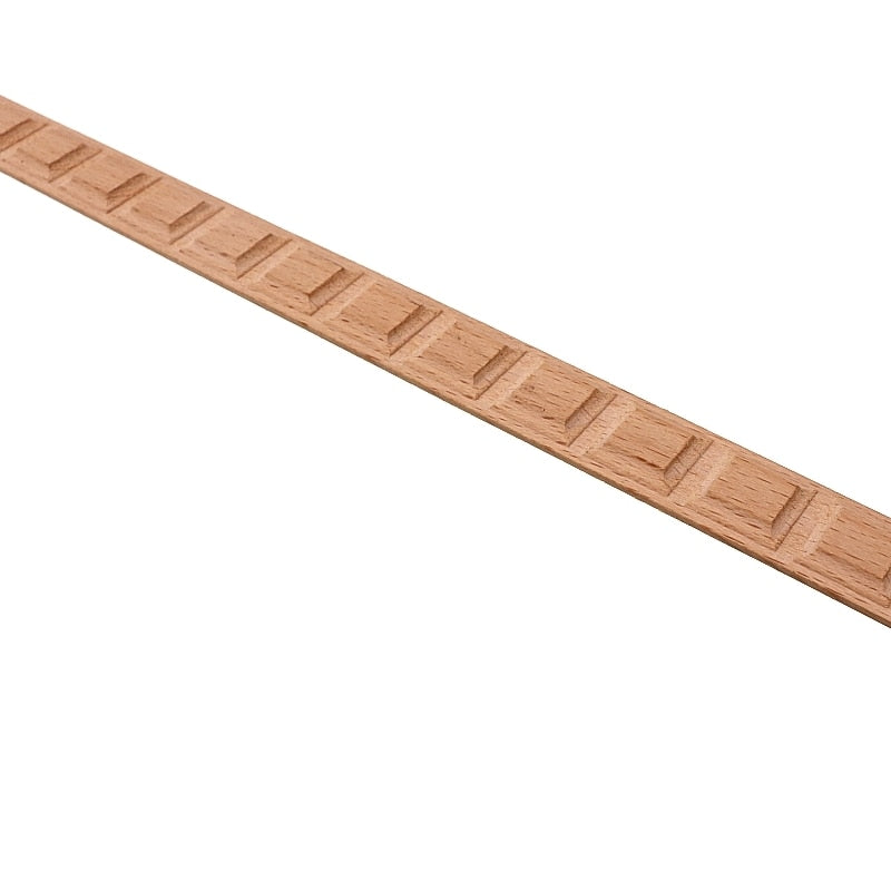 RUNBAZEF Wood Carving Solid Furniture Edge Border Square Line