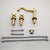 KEMAIDI Bathtub Faucet 3pcs Basin Mixer Taps