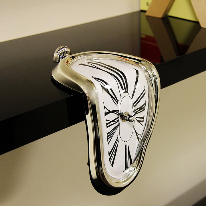 Surreal Melting Distorted Wall Clocks Surrealist Salvador Dali Style Wall Watch Decoration Gift Home Garden