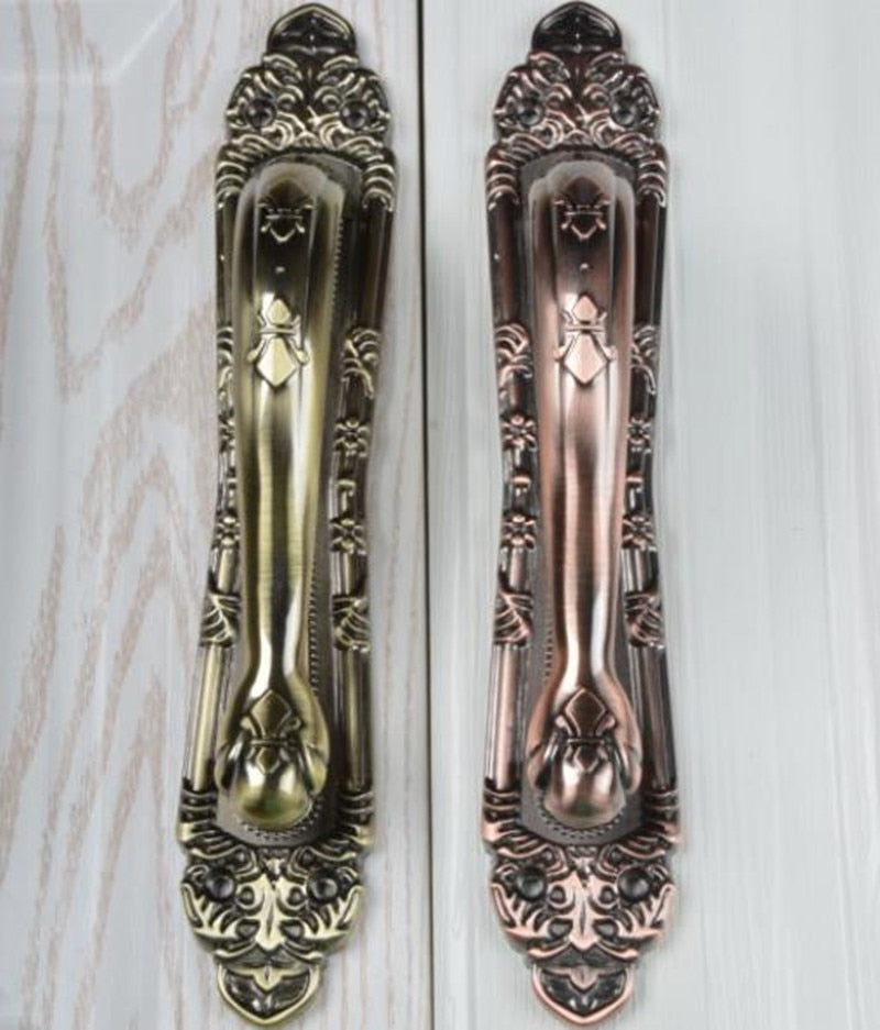 Retro Classic Anti-theft Double Door Big Pulls Large Hole Spacing Length 18cm 25cm 30cm