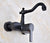 Black Oil Rubbed Bronze Bathroom Kitchen Faucet Mixer Tap Swivel Spout Wall Mounted Single Handle mnf838