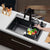 Black sink kitchen black stainless steel