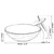 Round Tempered Glass Bathroom Sink With Waterfall Chrome Polished Faucet And Water Drain