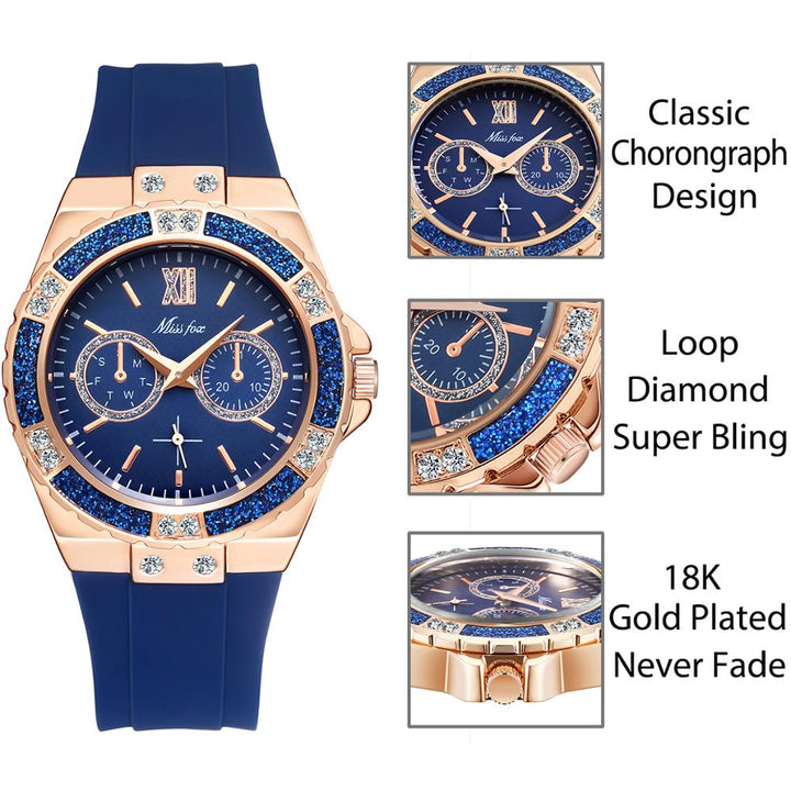 Chronograph  Sport Analog watch for Woman