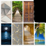 DIY 3D Door Landscape Art Door Stickers Removable - 85 x 215cm