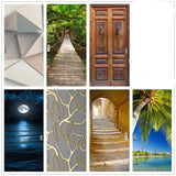 DIY 3D Door Landscape Art Door Stickers Removable - 95 x 215cm