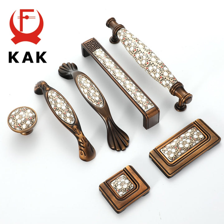 Ceramic Cabinet Handles Vintage Drawer Furniture Handle Hardware