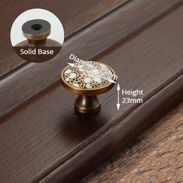 Ceramic Cabinet Handles Vintage Drawer Furniture Handle Hardware
