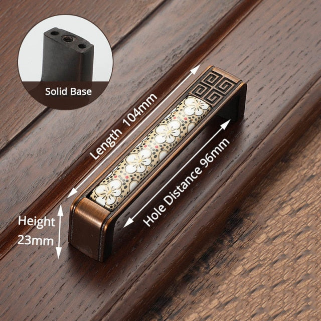 Ceramic Cabinet Handles Vintage Drawer Furniture Handle Hardware