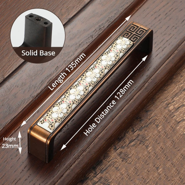 Ceramic Cabinet Handles Vintage Drawer Furniture Handle Hardware