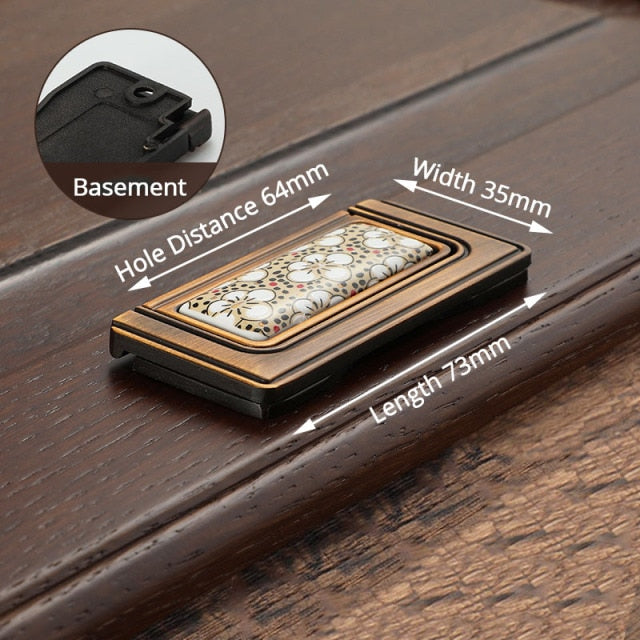 Ceramic Cabinet Handles Vintage Drawer Furniture Handle Hardware