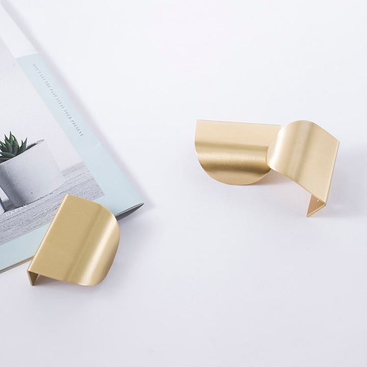 Invisible handle Drawer Pulls Kitchen Cabinet gold Knobs and Handles