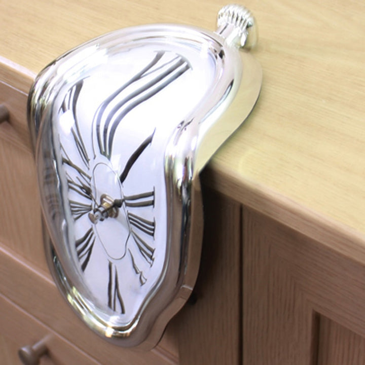 Surreal Melting Distorted Wall Clocks Surrealist Salvador Dali Style Wall Watch Decoration Gift Home Garden