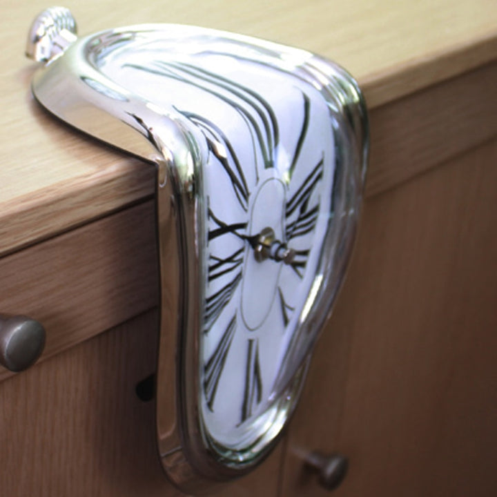 Surreal Melting Distorted Wall Clocks Surrealist Salvador Dali Style Wall Watch Decoration Gift Home Garden