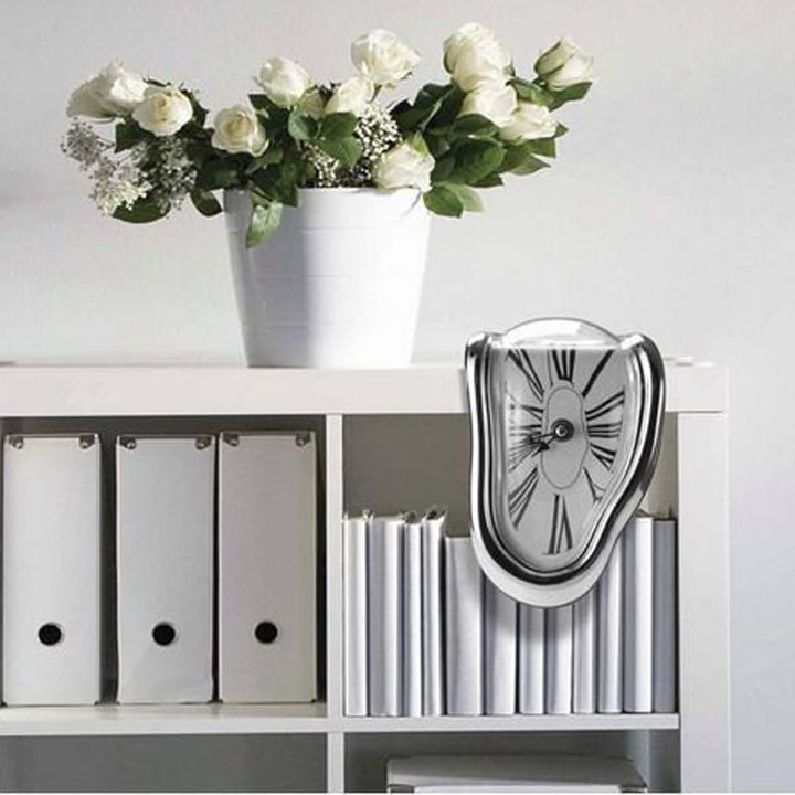 Surreal Melting Distorted Wall Clocks Surrealist Salvador Dali Style Wall Watch Decoration Gift Home Garden